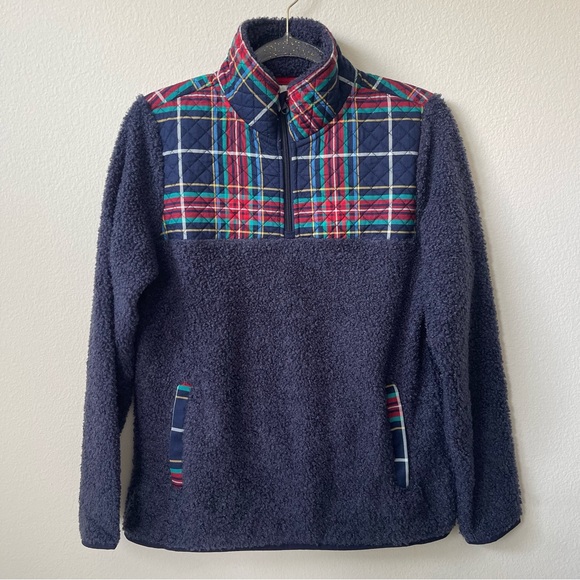 VERA BRADLEY Teddy Fleece Pullover Tartan Plaid BRAND NEW WITH TAG - Picture 3 of 11